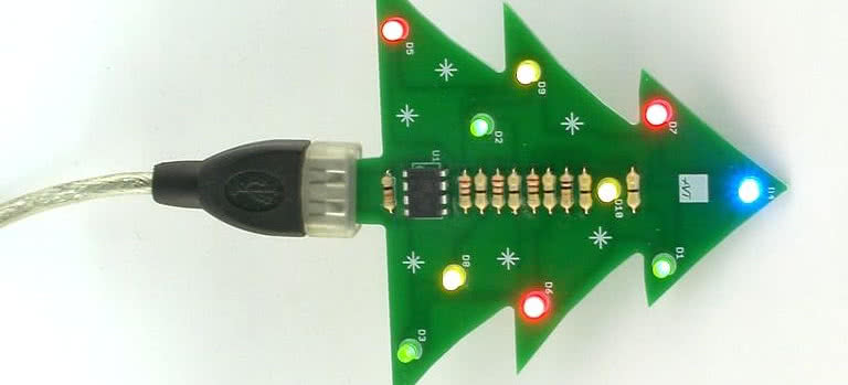 Choinka LED z USB 